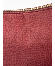 BORBONESE BORBONESO Bolso de hombro LUNA en tejido jet op merlot - Bolsos Mujer - 3