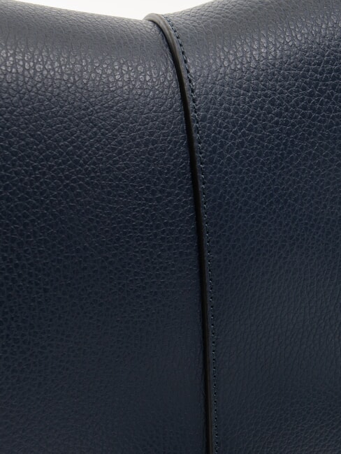 HELENA ROUND Bolso bandolera pequeño de piel AZUL - Bolsos Mujer