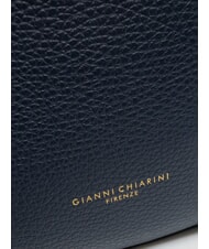 GIANNI CHIARINI HELENA ROUND Bolso bandolera pequeño de piel AZUL - Bolsos Mujer - 5