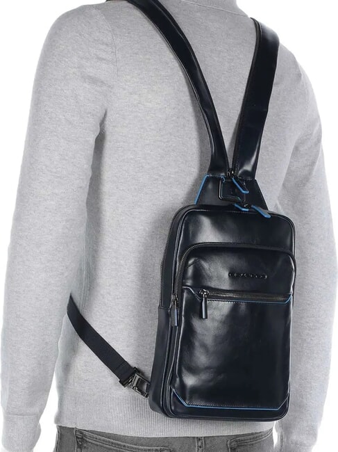 BLUE SQUARE Portabilidad de mochila con un solo hombro azul - Mochilas para portátil