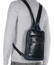 PIQUADRO BLUE SQUARE Portabilidad de mochila con un solo hombro azul - Mochilas para portátil - 6