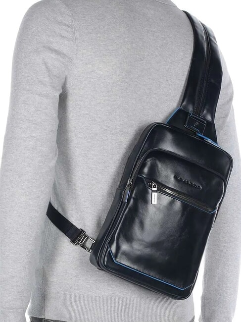 BLUE SQUARE Portabilidad de mochila con un solo hombro azul - Mochilas para portátil