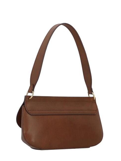 ERICA Bolso de hombro de piel BROWN - Bolsos Mujer