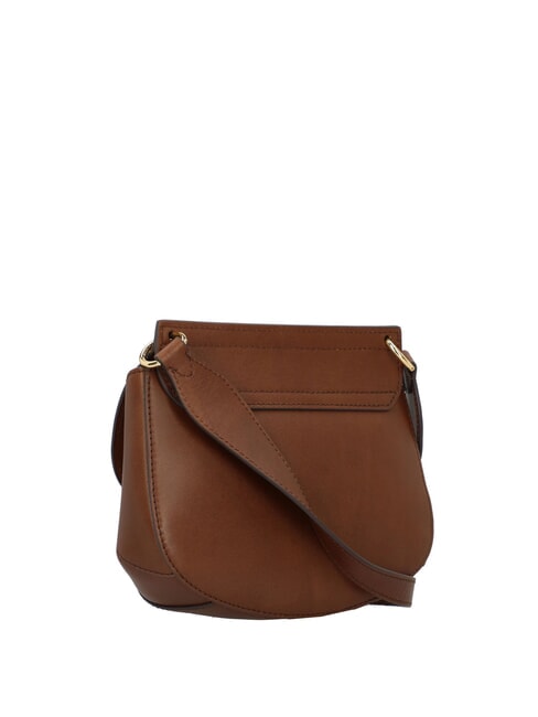 ERICA Bolso de hombro de piel BROWN - Bolsos Mujer