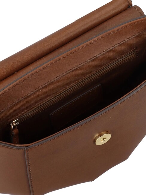 ERICA Bolso de hombro de piel BROWN - Bolsos Mujer