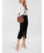 THE BRIDGE ERICA Bolso de hombro de piel BROWN - Bolsos Mujer - 6