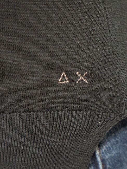 SOLID Suéter de algodón negro - Suéteres de mujer