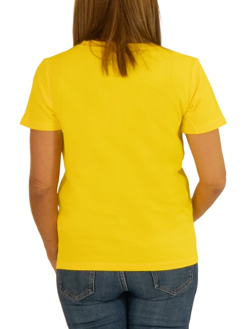BOXY Camiseta con cuello en V amarillo - camiseta
