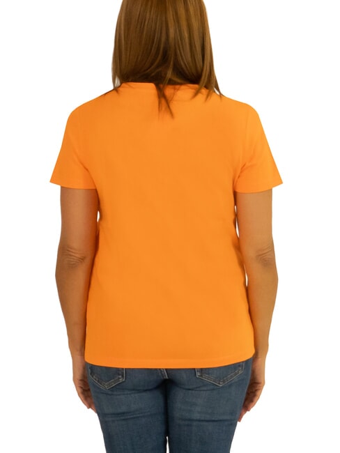 BOXY Camiseta con cuello en V naranja - camiseta