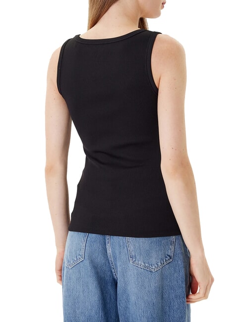 RAISSA LOGO Camiseta sin mangas con logotipo de diamantes de imitación jetbla - camiseta