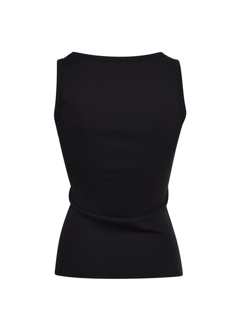 RAISSA LOGO Camiseta sin mangas con logotipo de diamantes de imitación jetbla - camiseta