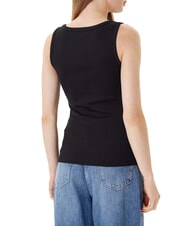 GUESS RAISSA LOGO Camiseta sin mangas con logotipo de diamantes de imitación - camiseta