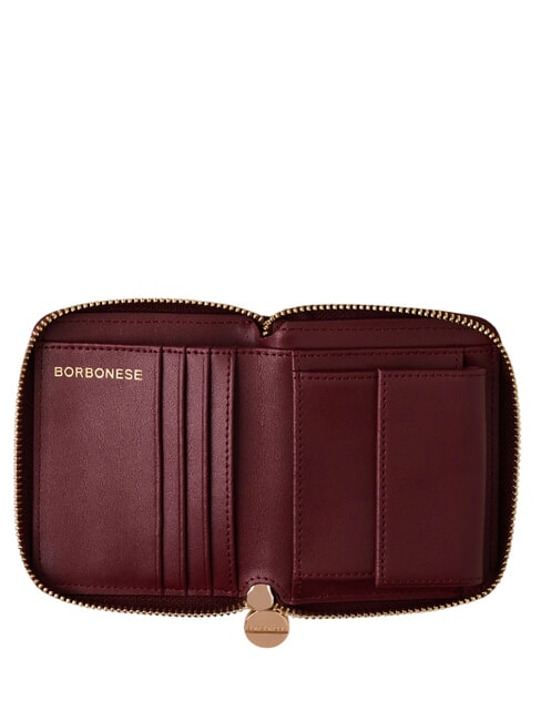 CLASSICA  Cartera mediana con cremallera merlot - Bolsas de viaje