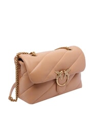 PINKO CLASSIC LOVE PUFF Bolso de napa rosa tostado-oro antiguo - Bolsos Mujer - 2