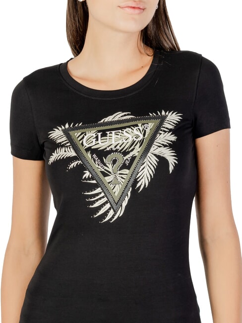TRIANGLE PALM camiseta de manga corta jetbla - camiseta