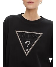 GUESS RACHELE TRIANGLE Sudadera de algodón jetbla - Sudaderas de mujer - 3