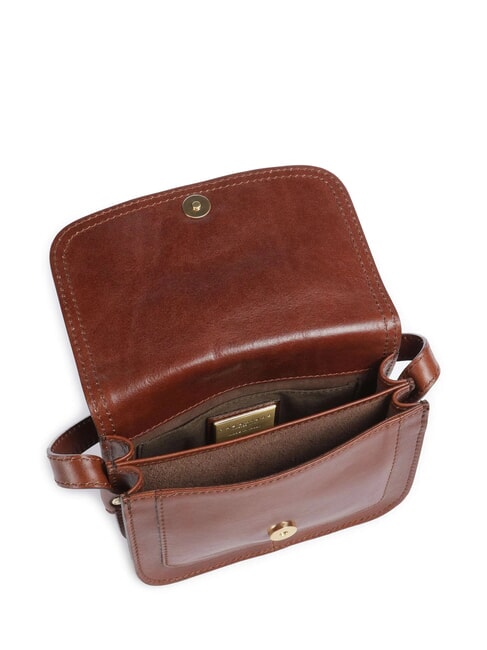 STORY DONNA Mini bolso de hombro, en piel BROWN - Bolsos Mujer