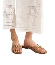 GUESS REALLA sandalias de cuero bronceado - Zapatos Mujer - 6