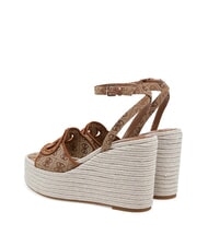 GUESS TANVEEY Sandalias de cuña con alpargatas Beige / Marrón - Zapatos Mujer - 3