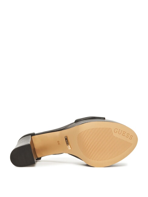 SETTLE Sandalias altas de cuero NEGRO - Zapatos Mujer