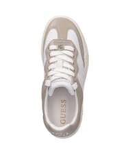 GUESS SWOLE Zapatillas beige blanco - Zapatos Mujer - 4
