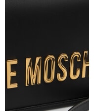 LOVE MOSCHINO BOLD LOVE Bolso de hombro con solapa negro - Bolsos Mujer - 3