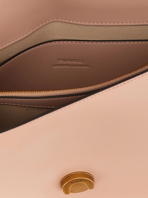 LOVE ONE CLASSIC Bolso bandolera de piel con solapa oro antiguo en polvo - Bolsos Mujer