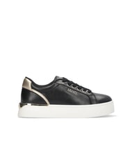 LIUJO PRETTY 06 Zapatillas de plataforma de cuero negro/oro claro - Zapatos Mujer - 3