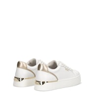 LIUJO PRETTY 06 Zapatillas de plataforma de cuero blanco / dorado claro - Zapatos Mujer - 6