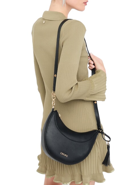 CIRRY Bolso de hombro mediano con borla NEGRO - Bolsos Mujer