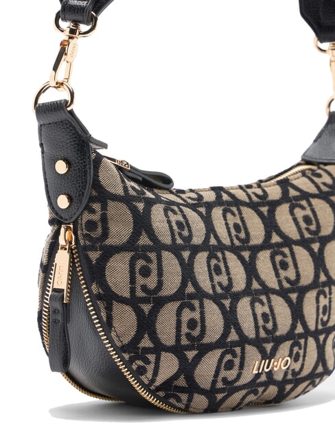 KALISKA Bolso bandolera pequeño de jacquard tabaco - Bolsos Mujer