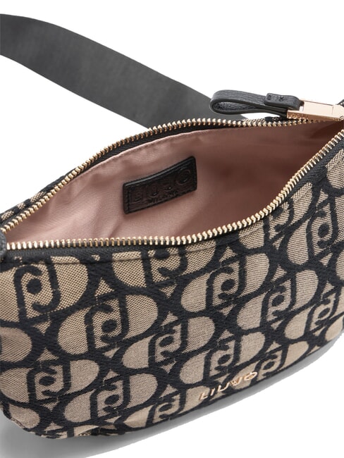KALISKA Bolso bandolera pequeño de jacquard tabaco - Bolsos Mujer