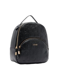 LIUJO MANHATTAN Mochila mediana con logo en relieve NEGRO - Bolsos Mujer - 2