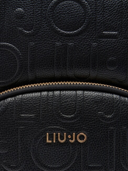 MANHATTAN Mochila mediana con logo en relieve NEGRO - Bolsos Mujer