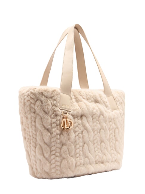 VERRY Bolso grande de peluche tipo hobo NEUTRAL - Bolsos Mujer
