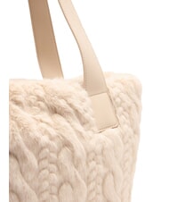 LIUJO VERRY Bolso grande de peluche tipo hobo NEUTRAL - Bolsos Mujer - 5