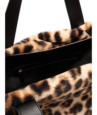 LIUJO VERRY Bolso grande de peluche tipo hobo mácula natural. - Bolsos Mujer - 6