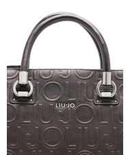 LIUJO MANHATTAN Bolso mediano tipo cartera con logotipo antracita se reunió. - Bolsos Mujer - 4