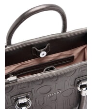 LIUJO MANHATTAN Bolso mediano tipo cartera con logotipo antracita se reunió. - Bolsos Mujer - 6