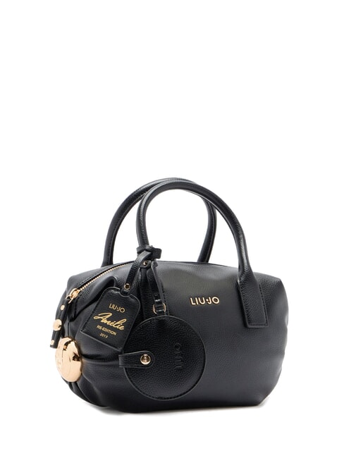 AMELIE Bolso baúl pequeño con charm NEGRO - Bolsos Mujer