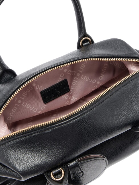 AMELIE Bolso baúl pequeño con charm NEGRO - Bolsos Mujer