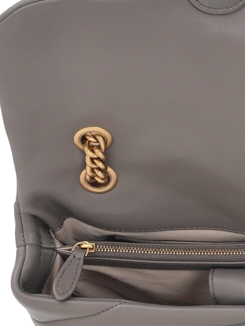 CLASSIC LOVE PUFF Bolso de napa Gris asfalto 1 - porterías antiguas - Bolsos Mujer