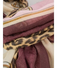 LIUJO ANIMALIER CHAIN Bufanda con estampado integral berenjena roja - Bufandas - 3