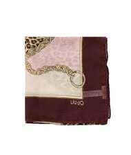LIUJO ANIMALIER CHAIN Bufanda con estampado integral berenjena roja - Bufandas - 4