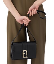 FURLA URBAN Bolso bandolera pequeño de piel negro - Bolsos Mujer - 6