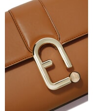 FURLA URBAN Bolso bandolera pequeño de piel brandy - Bolsos Mujer - 3