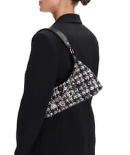 GUESS EVERLEE Bolso de tela jacquard con charm multicolor - Bolsos Mujer - 5