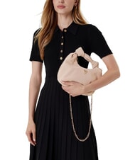 GUESS ISOTTA Bolso de piel de ante con cadena simplemente gris topo - Bolsos Mujer - 5