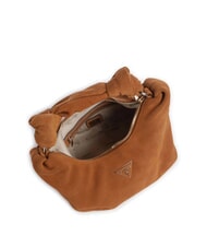 GUESS ISOTTA Bolso de piel de ante con cadena COGNAC - Bolsos Mujer - 3