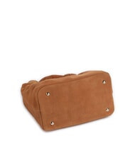 GUESS ISOTTA Bolso de piel de ante con cadena COGNAC - Bolsos Mujer - 5